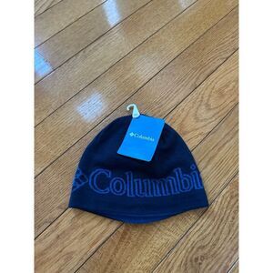 New Columbia toddler  Heat Beanie blue Omni-Heat winter hat skiing snowboarding